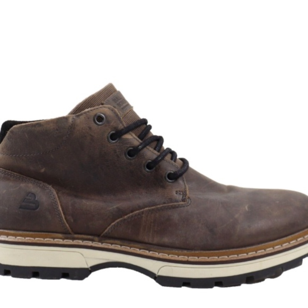 Men’s Brown Suede Boots with Textured Rubber sole . Handcrafted !